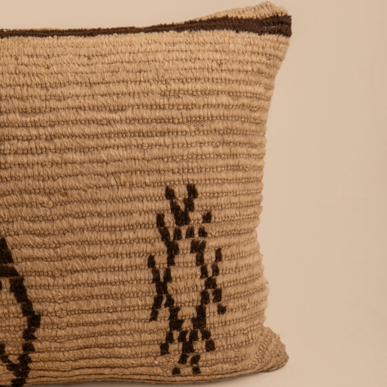 Coussin Abdelouahed Losange marron
