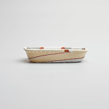 Panier carré plat -  Ivory