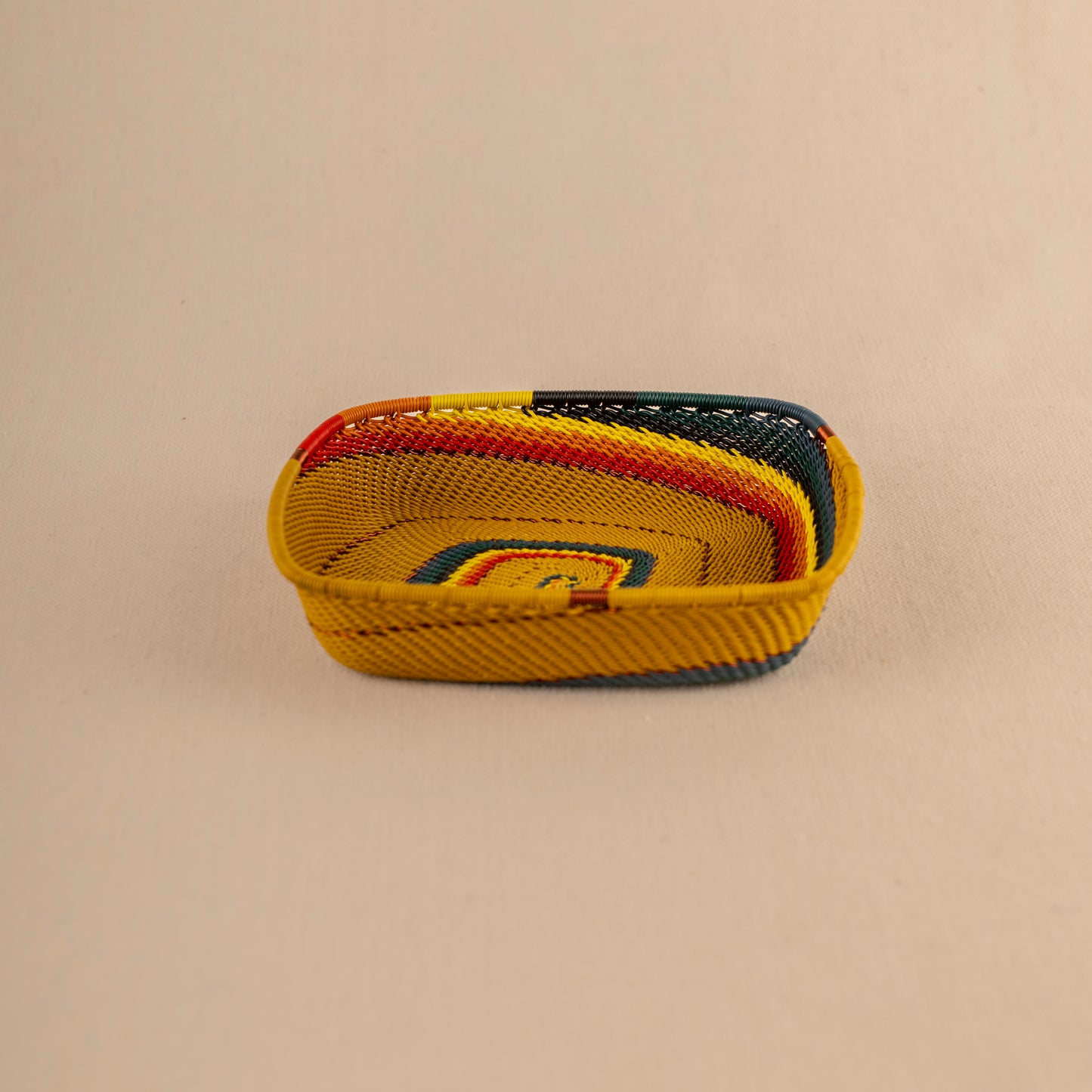 Panier carré plat - Black and White