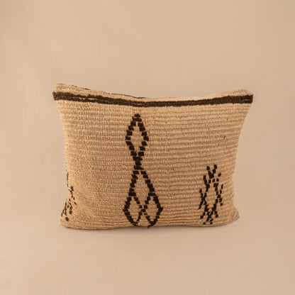Coussin Abdelouahed Losange marron