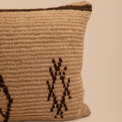 Coussin Abdelouahed Losange marron