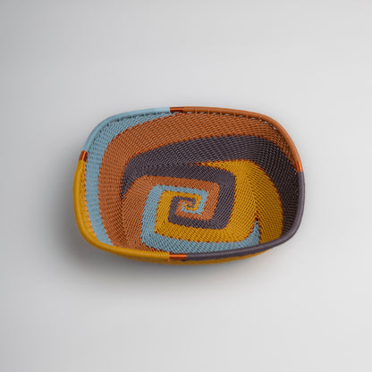 Panier carré plat - Earthy Denim
