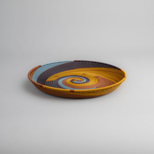 Tray Round - Earthy Denim