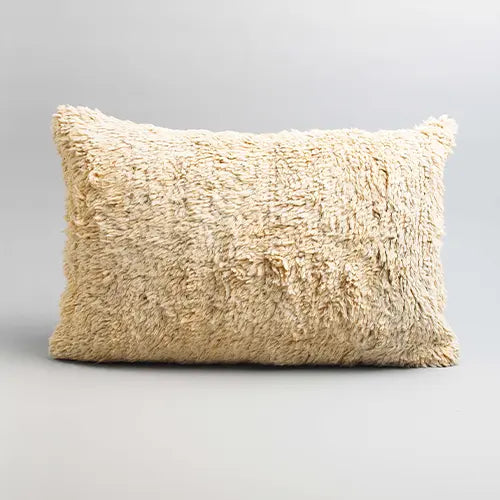 Moroccan Wool Cushion - Ivory - Photo 1