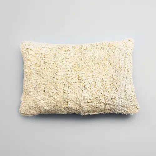 Moroccan Wool Cushion - Ivory - Photo 2