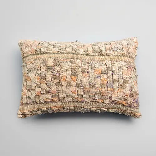 Moroccan Wool Cushion - Stone - Photo 2