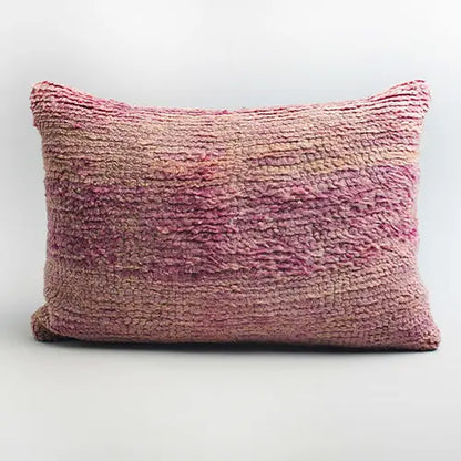 Moroccan Wool Cushion - Rosewood- Photo 1