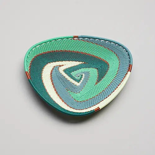 Triangle basket zulu wire  - Emerald - Photo 1