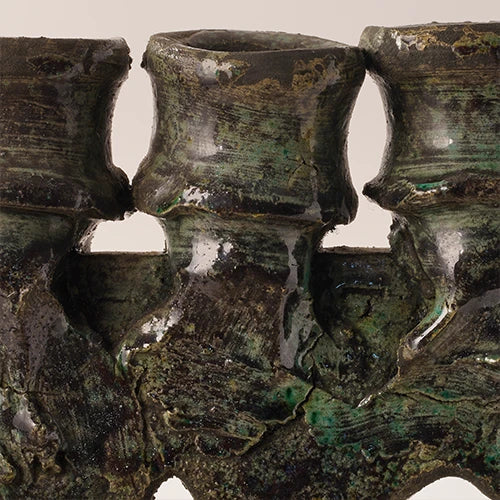 Green Root" – Tamegroute Candle Holder - Close up