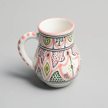 Secret Garden – Hand-Painted Moroccan Jug - Pink - Photo 1