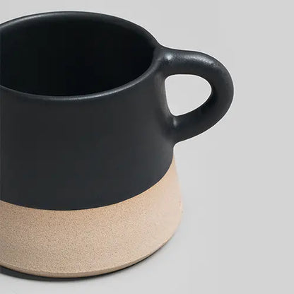  Mug Cone - Black & Sand - Close up