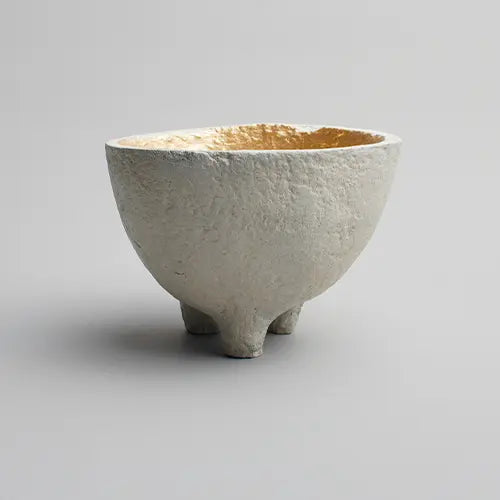 Paper Mache Swazi Bowl - Concrete - Photo 2