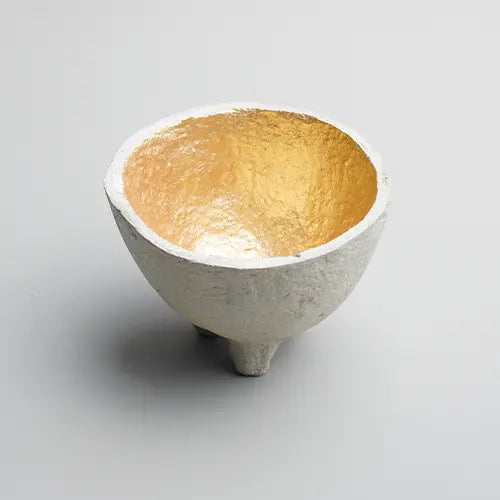 Paper Mache Swazi Bowl- Concrete - Photo 1