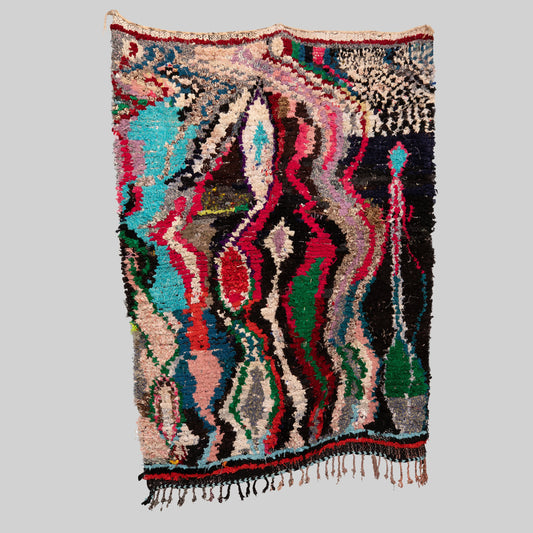 Waves Atlas Rug - Boucherouite - Photo 1